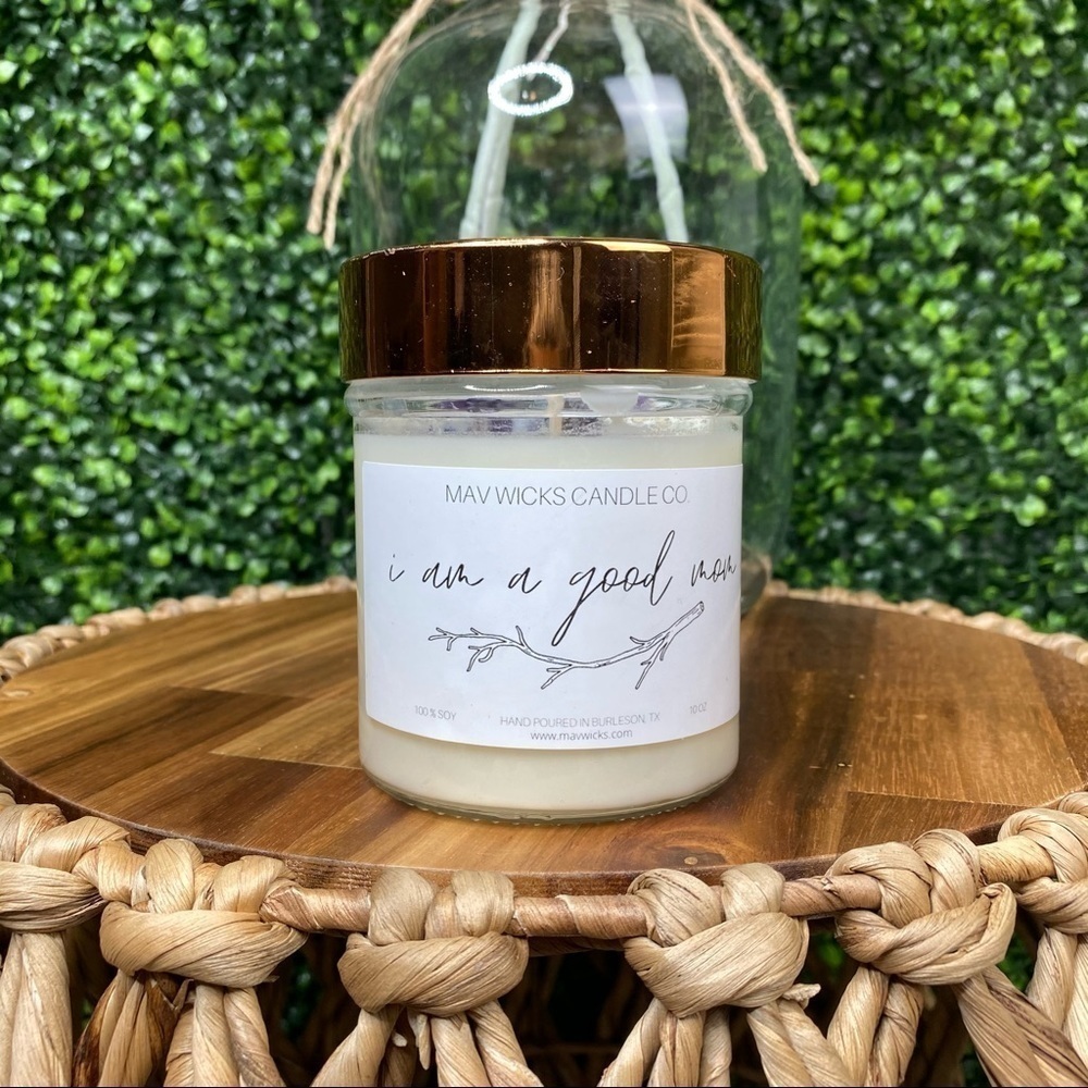 Amethyst‎ crystal I AM A GOOD MOM soy candle